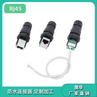 AHUA澳华RJ45板装防水接头网线防水插头网络信号航空插头IP67