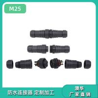 AHUA澳华M25户外照明航空插头防水接头轨道线缆连接器
