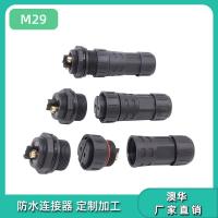 AHUA澳华太阳能光伏防水接头M29后置公面板防水连接器