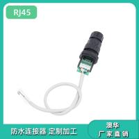 AHUA澳华网口延长线防水连接器直通RJ45母座防水接头网线防水插头