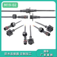 AHUA制冷设备防水接头M19户外照明防水接头净水器设备防水插头