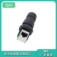 AHUA澳华RJ45防水连接器网络信号防水接头IP67面板安装插头